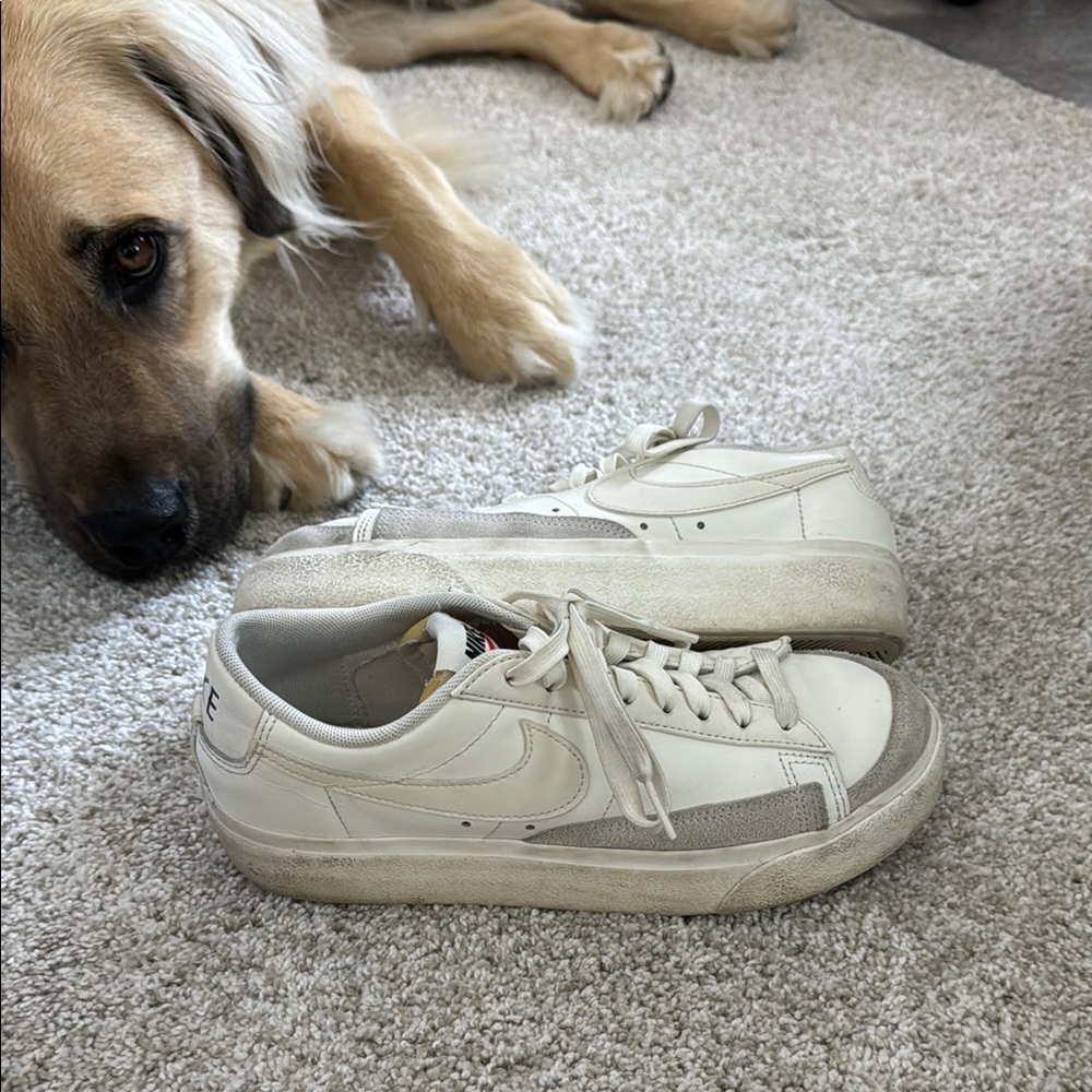 Nike White Blazer Platform Sneaker, women’s size 8